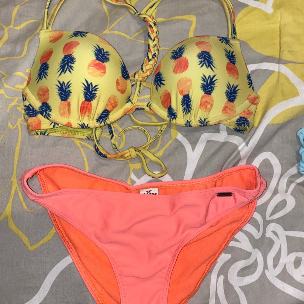 hollister pineapple push-up bikini set 32 C